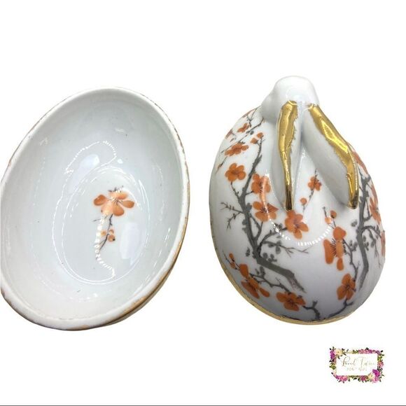 Bunny Rabbit Egg Floral Trinket Box - Picture 5 of 14
